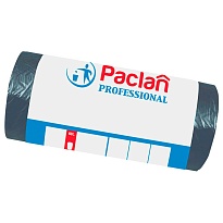 Мешки для мусора 60 л, черные, в рулоне 50 шт., ПНД, 6,2 мкм, 800х600 мм, PACLAN Professional, 604078 в Магадане