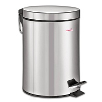 Ведро-контейнер для мусора (урна) с педалью LAIMA Classic, 12 л, зеркальное, нержавеющая сталь, со съемным внутренним ведром в Магадане