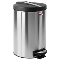 Ведро-контейнер для мусора (урна) с педалью LAIMA Modern, 12 л, матовое, нержавеющая сталь, со съемным внутренним ведром в Магадане
