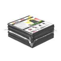 Мешки для мусора 160 л, серые, в пачке 10 шт., ПВД, 40 мкм, 900х1100 мм, i-Bag в Магадане