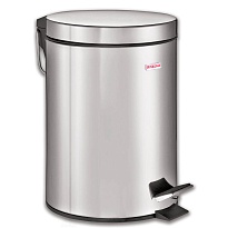 Ведро-контейнер для мусора (урна) с педалью LAIMA Classic, 5 л, зеркальное, нержавеющая сталь, со съемным внутренним ведром в Магадане Ведро-контейнер для мусора (урна) с педалью LAIMA Classic, 5 л, зеркальное, нержавеющая сталь, со съемным внутренним ведром в Магадане