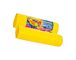 Мешки для мусора 35 л, ароматизированные, Лимон, желтые, в рулоне 10 шт., ПНД, 12 мкм, 560х530 мм, GRIFON Aroma, 101-080 Li в Магадане