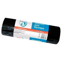 Мешки для мусора 240 л, черные, в рулоне 10 шт., ПВД 30 мкм, 1400х1120 мм, PACLAN Professional, 606336 в Магадане