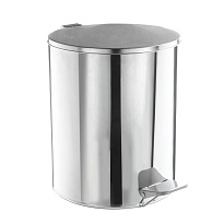 Ведро для мусора с педалью, усиленное, Титан, 15 л, нержавеющая сталь, хром в Магадане Ведро для мусора с педалью, усиленное, Титан, 15 л, нержавеющая сталь, хром в Магадане