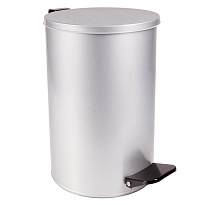 Ведро для мусора с педалью, усиленное, Титан, 10 л, серое, оцинкованная сталь в Магадане Ведро для мусора с педалью, усиленное, Титан, 10 л, серое, оцинкованная сталь в Магадане