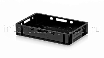 Ящик для мяса и колбасных изделий Е-1 черный в Магадане Ящик для мяса и колбасных изделий Е-1 черный в Магадане