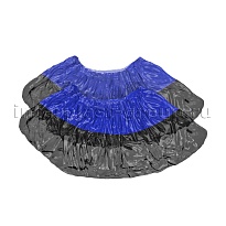 Бахилы сине-черные 1000 шт (500 пар), 54 мкм, двойная подошва, с одной резинкой, Прочные+ в Магадане