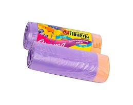 Мешки для мусора 35 л, ароматизированные, Лаванда, сиреневые, в рулоне 10 шт., ПНД, 12 мкм, 560х530 мм, GRIFON Aroma, 101-080 La в Магадане