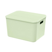 Ящик пластиковый вкладываемый светло-зеленый 410х305х245 мм в Магадане